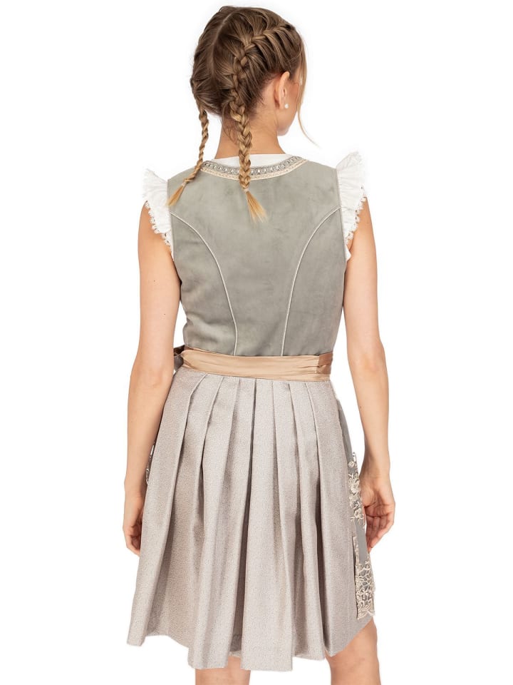 KRÜGER Mini Dirndl AUREA in hellgrau günstig kaufen 40