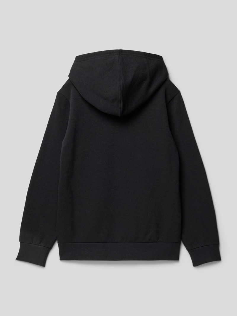 Hoodie mit Logo-Print in schwarz