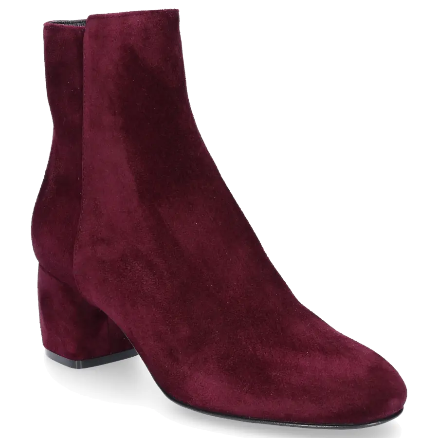 AGL Attilio Giusti Leombruni - Klassische Stiefeletten D140530 Veloursleder - rot