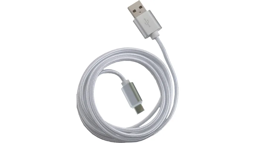 PETER JÄCKEL FASHION 1,5m USB Data Cable White für Micro-USB mit Sync- und Ladefunktion