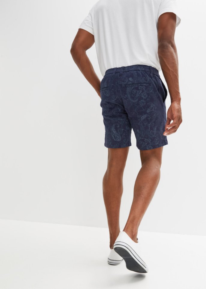 Long-Shorts mit Paisley-Druck, Loose Fit