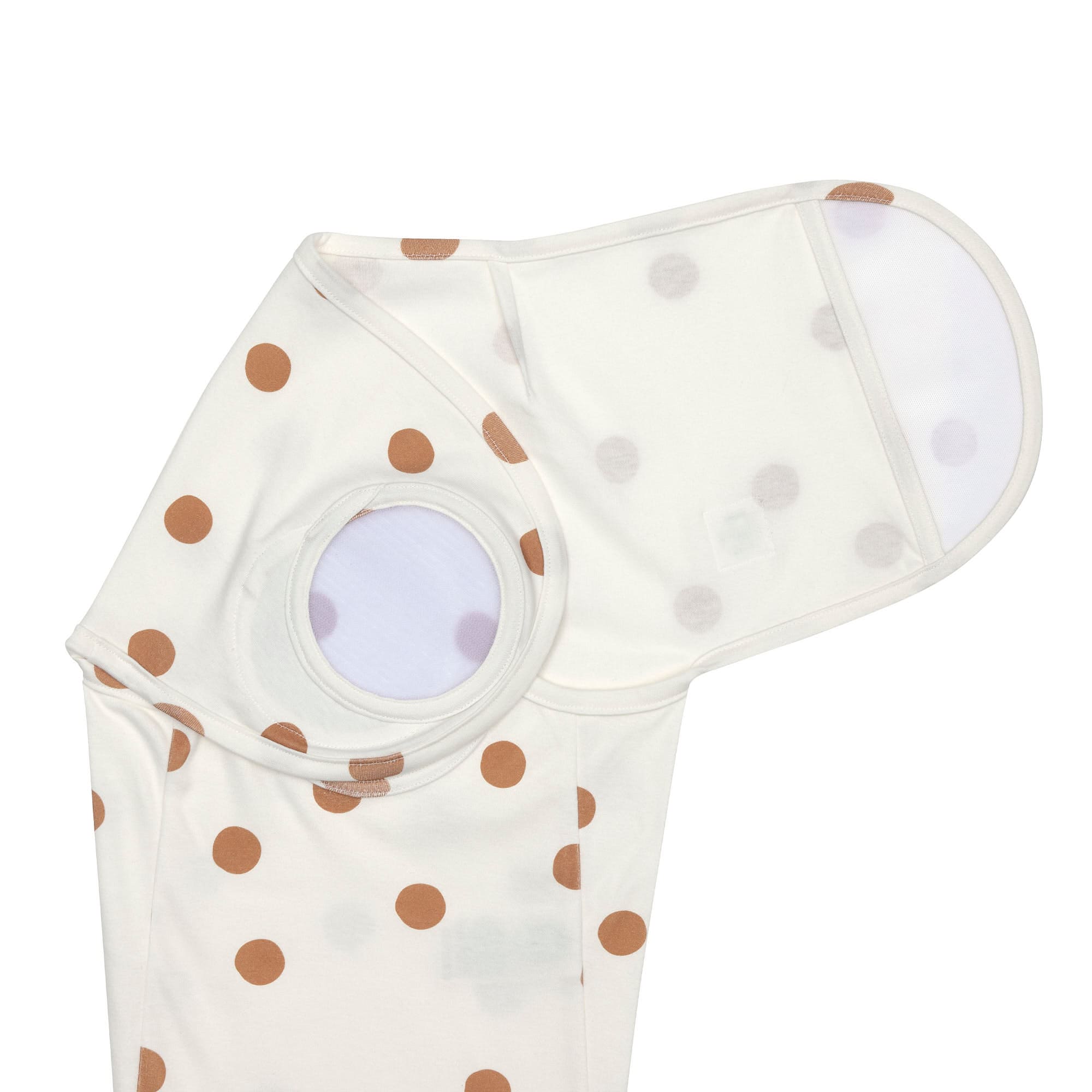 Pucksack - Bio Baumwolle, Big Dots Milky, Weiß