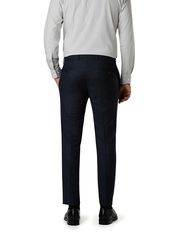 Strellson, Hose Kynd, Slim Fit, Mikrofaser, navy meliert