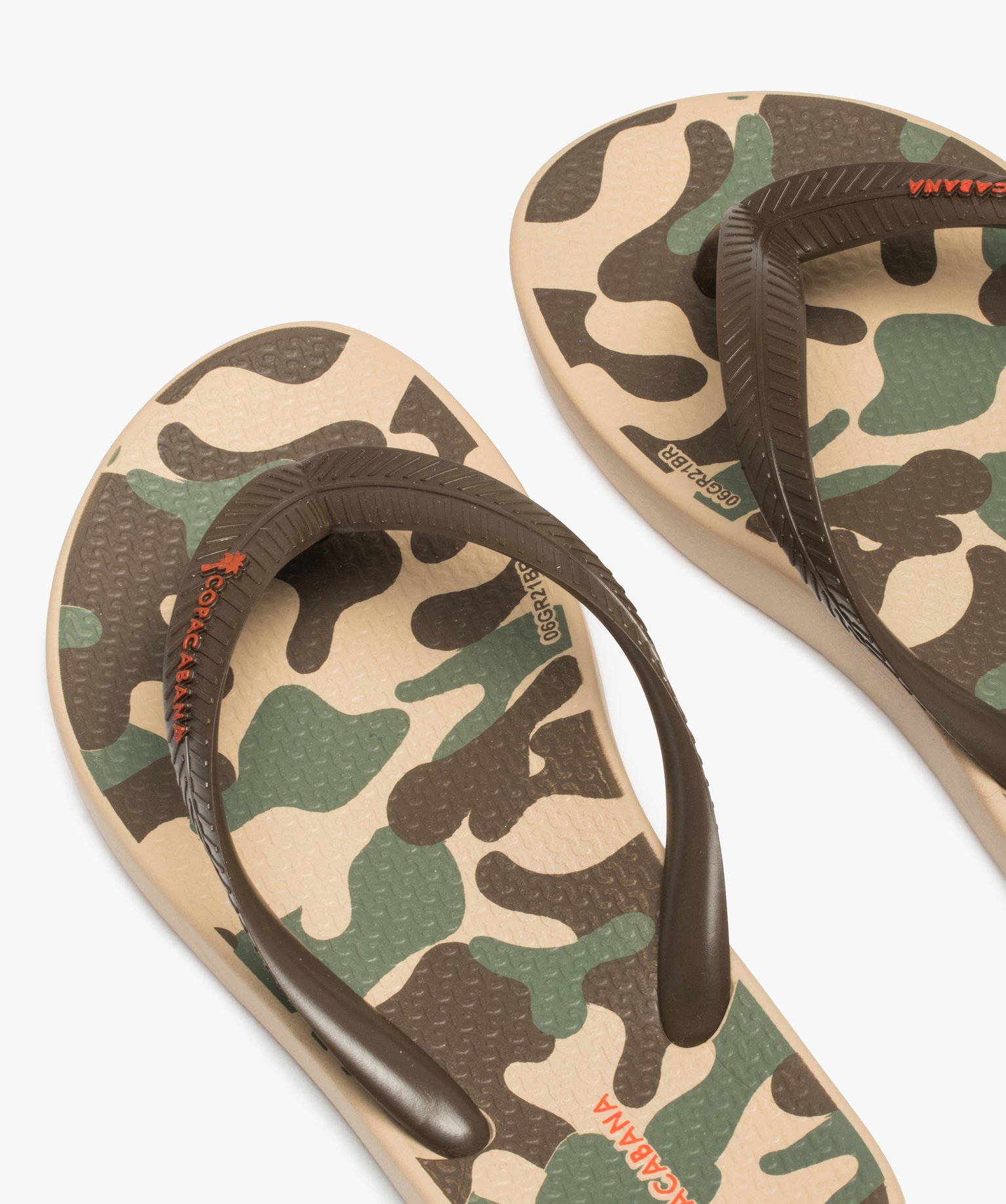 Tongs Garçon imprimées camouflage - Copacabana kaki | GEMO