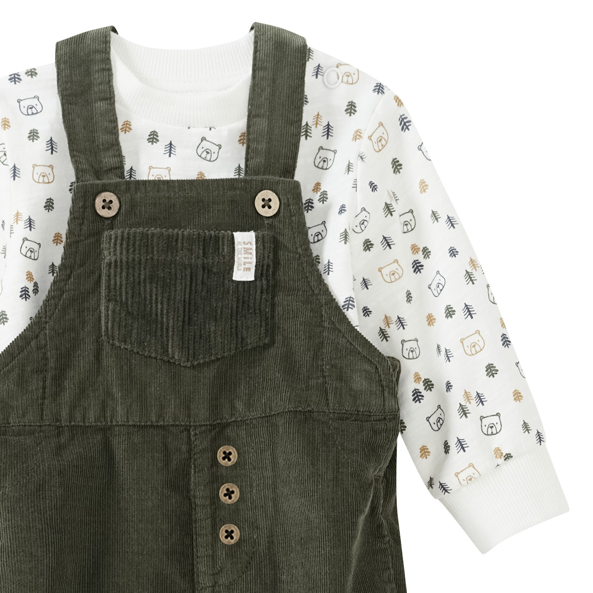Newborn Latzhose und Langarmshirt im Set