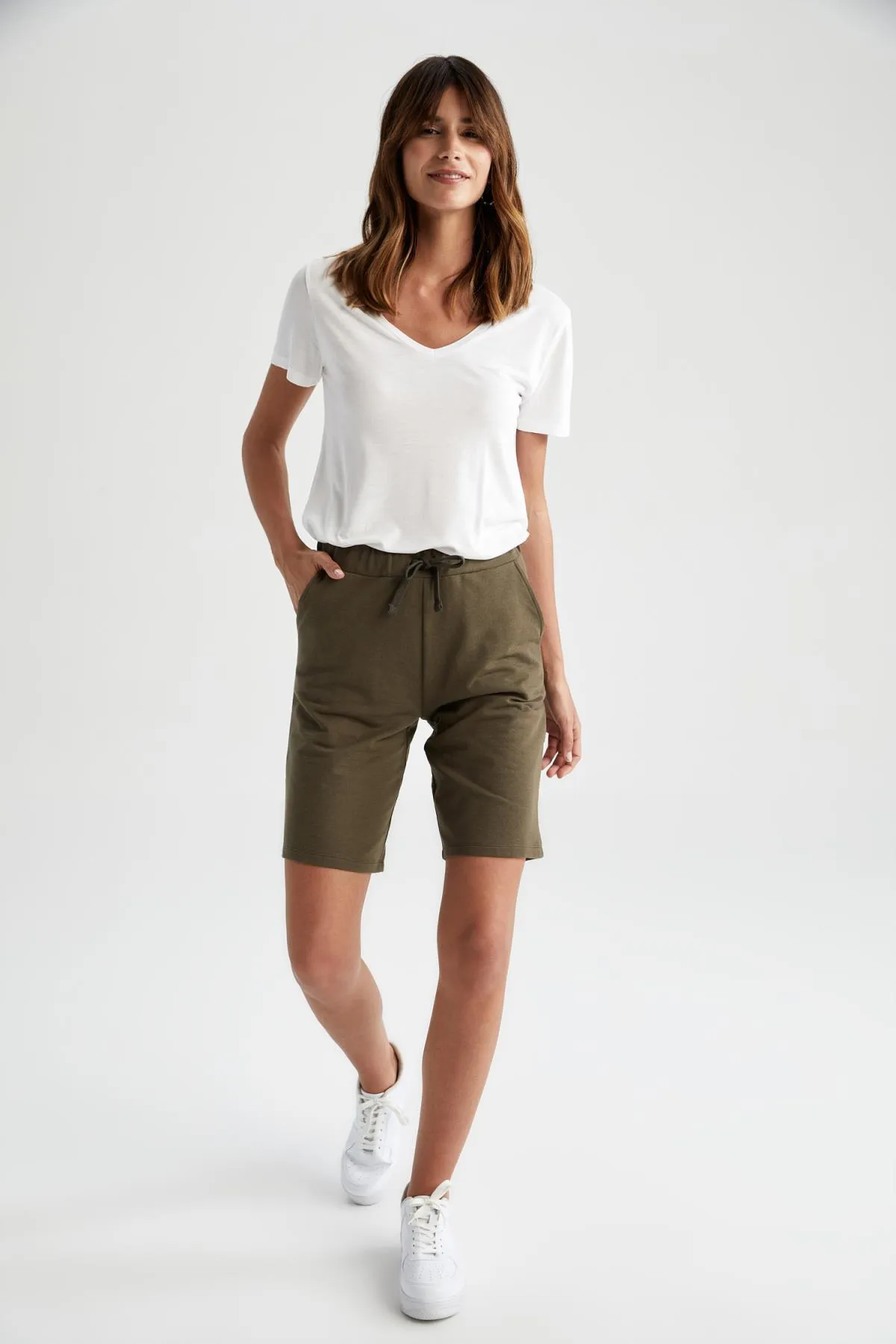 DeFacto  Regular Fit Bermuda aus 100 % Baumwolle