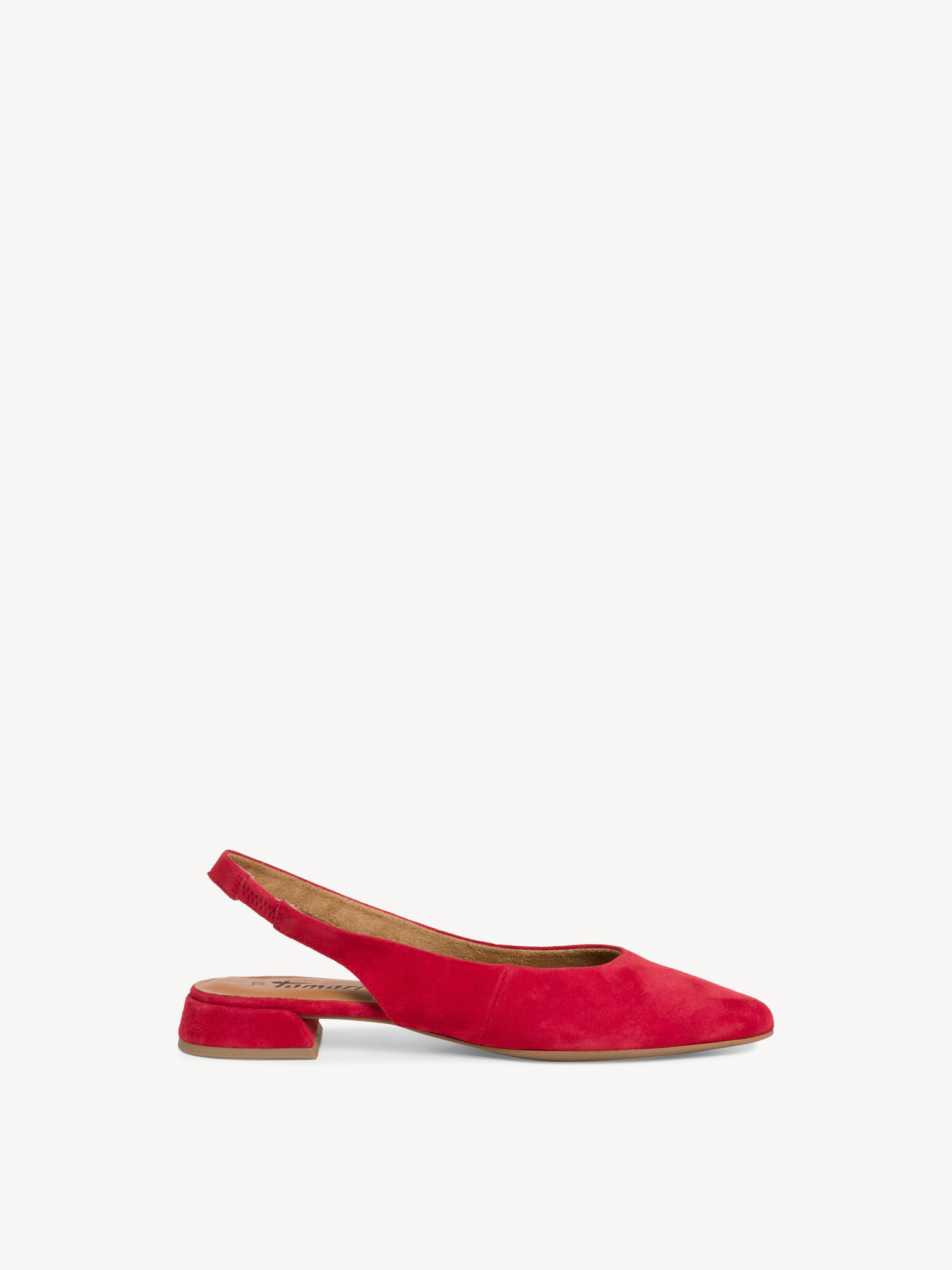 Escarpin en cuir - rouge