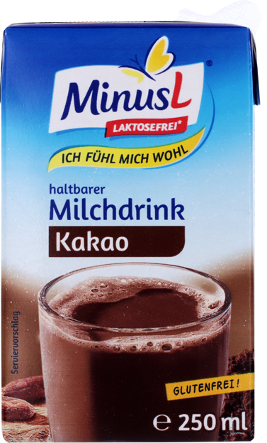 Minus L Milchdrink Schokoladengeschmack laktosefrei