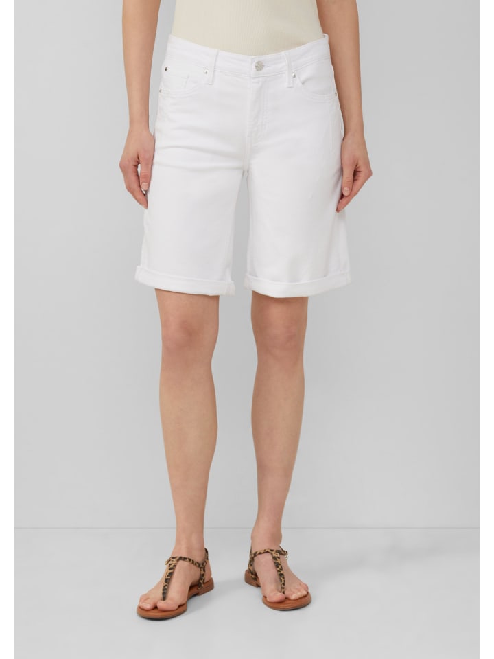 s.Oliver Jeans-Hose kurz in Weiß günstig kaufen