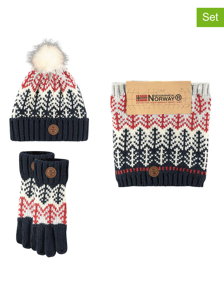 Geographical Norway 3tlg. Set in Dunkelblau günstig kaufen onesize