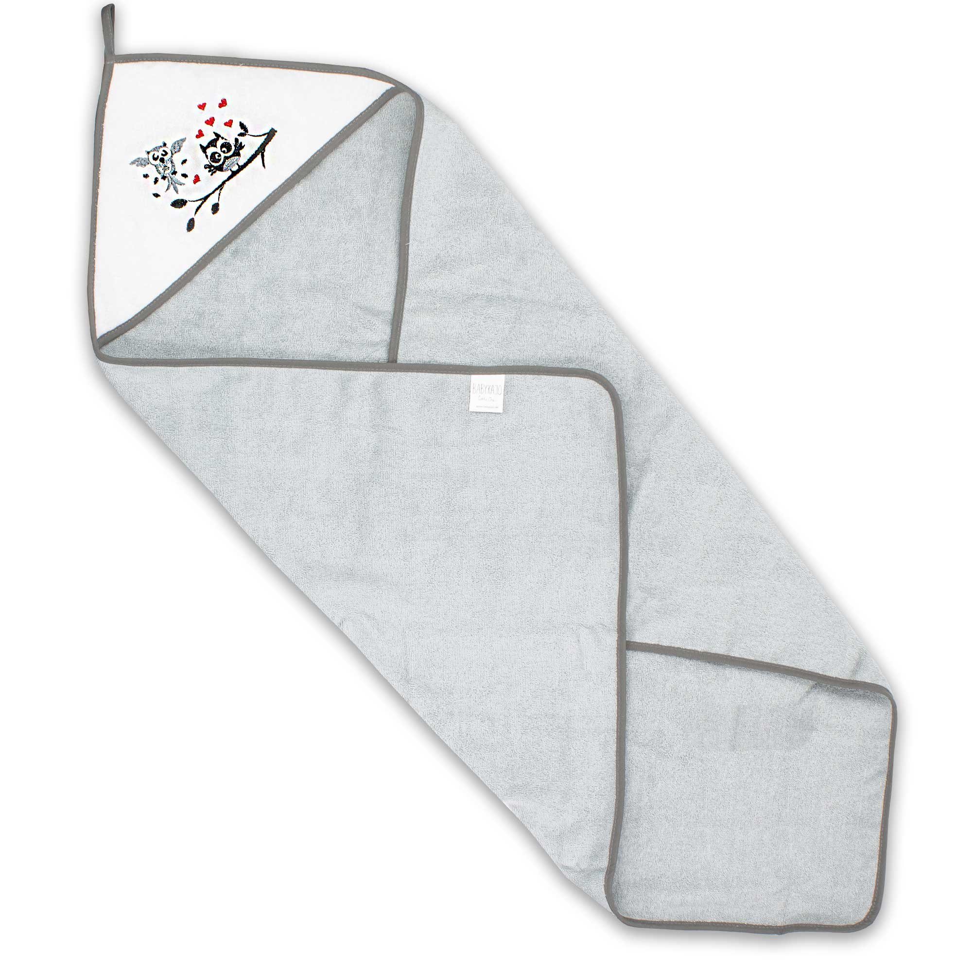 Babykajo Kapuzenhandtuch, Frottee (1-St), Baby Handtuch kuschlig weich mit besticktem Motiv!