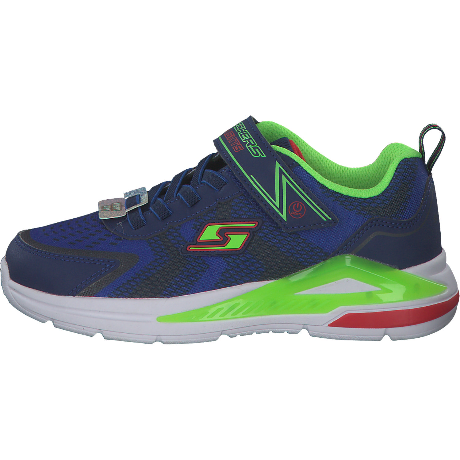 Skechers 401660L, Sneakers Low, Kinder, navy/lime/red