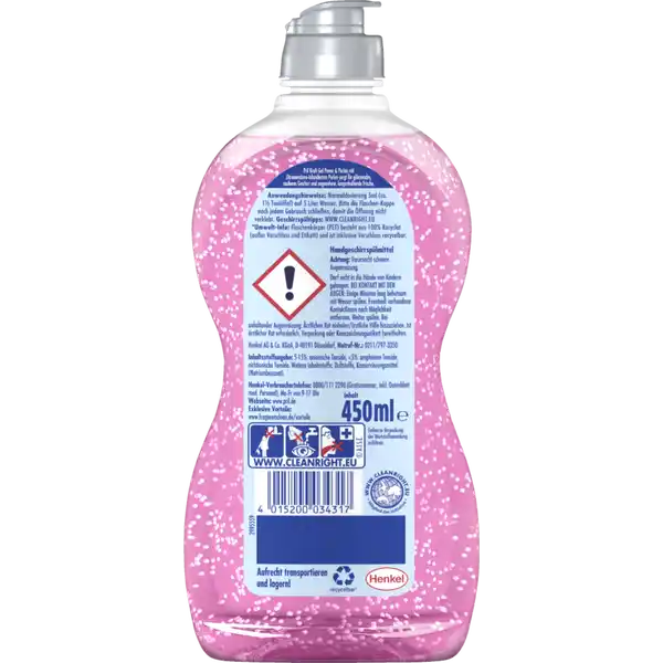 Kraftgel Power & Perlen Handspülmittel Granatapfel & Orangenblüte