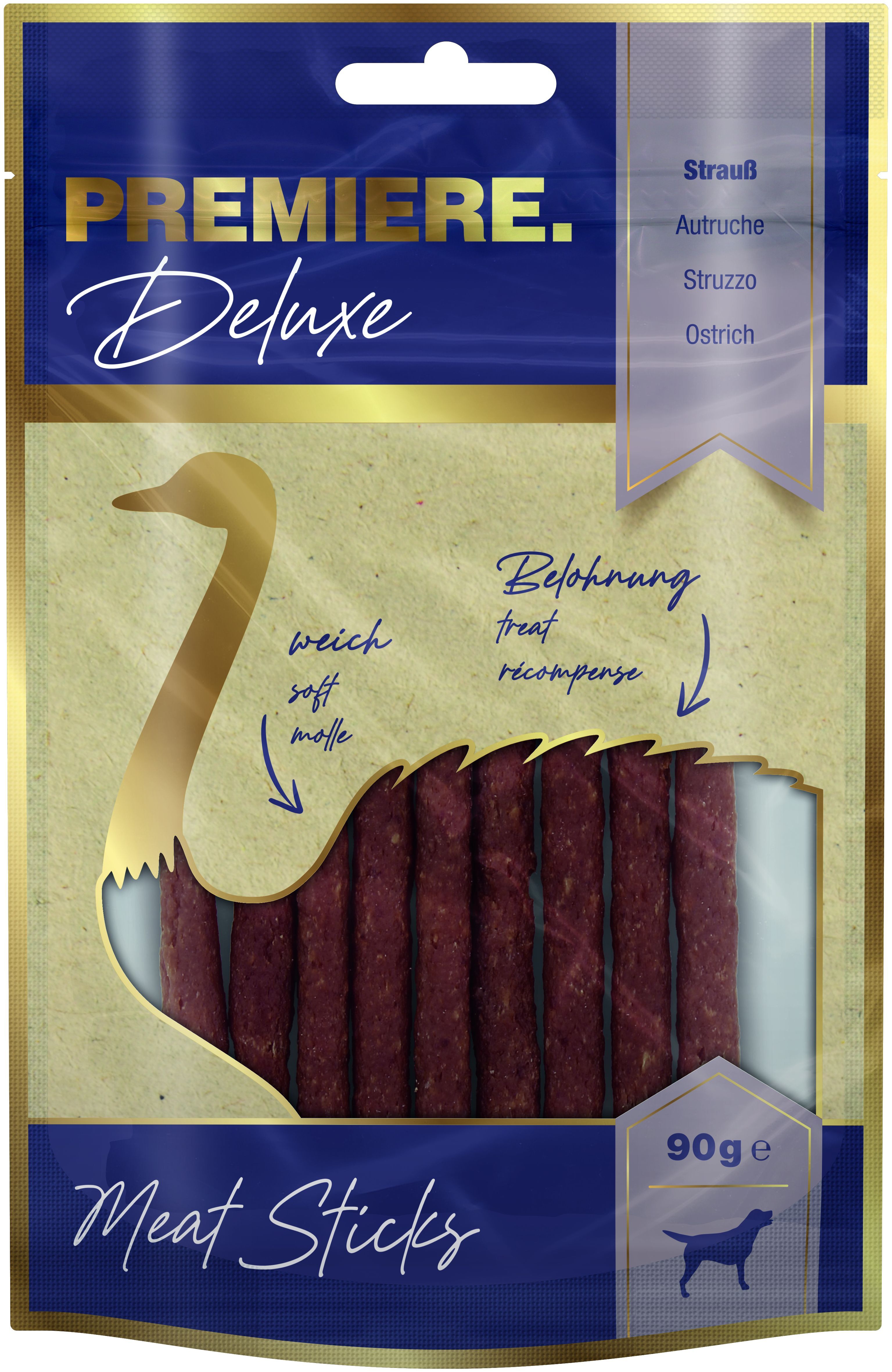 PREMIERE Snacks PREMIERE Snack it Meat Sticks 90g Strauß