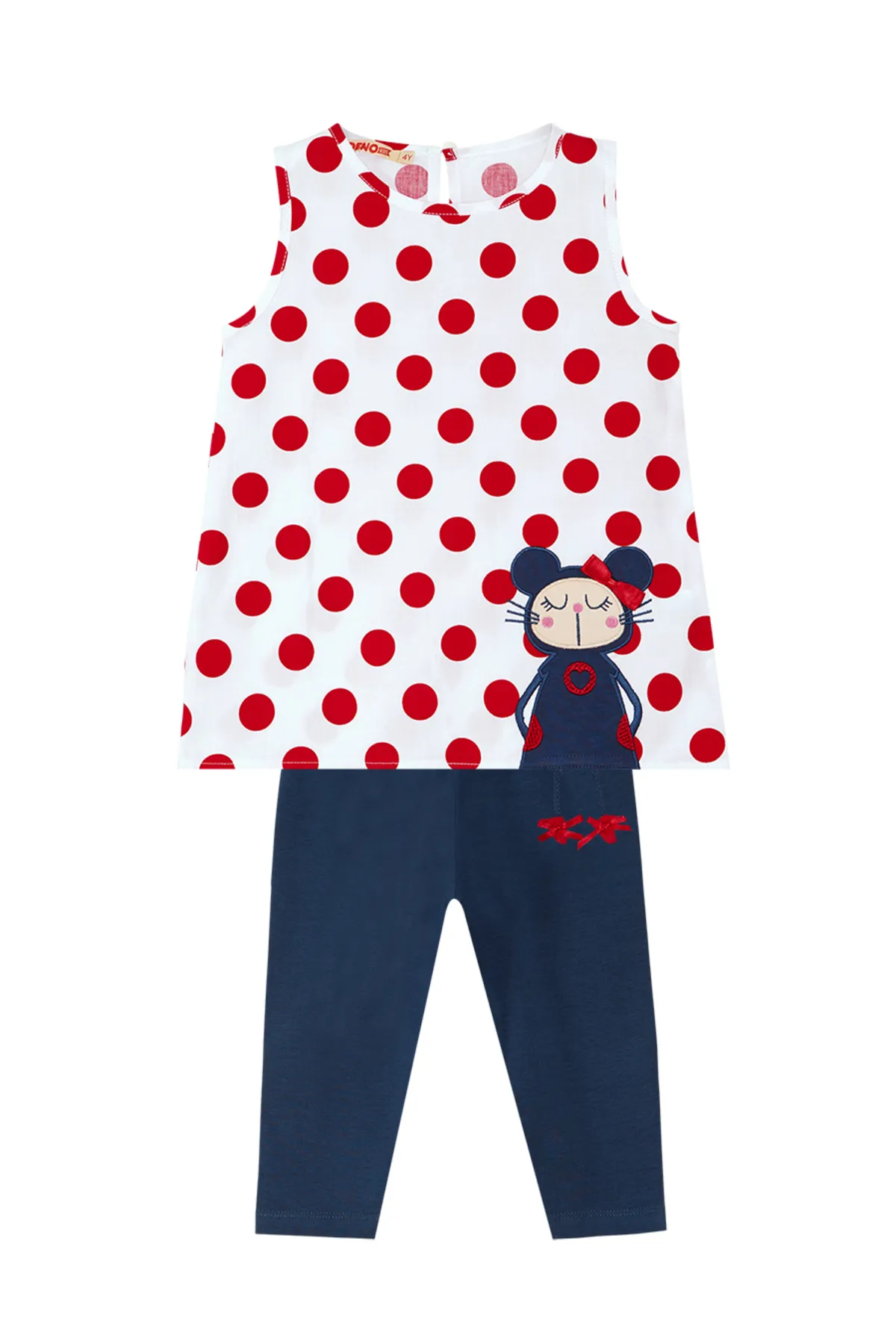Denokids  Polka Dotted Lily Tunika-Strumpfhosen-Set für Mädchen