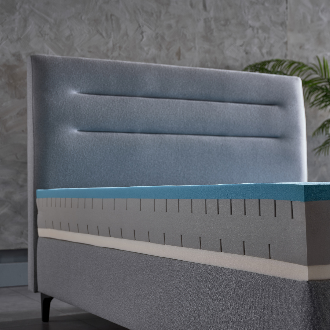 Arga Home AH24 DUOPUR Anti-Aging Premium Visco Memory Foam & Gelschaum Matratze, 180x200