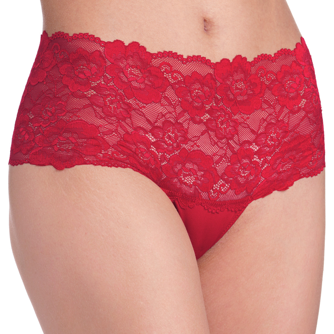 2 Damen Strings aus floraler Spitze