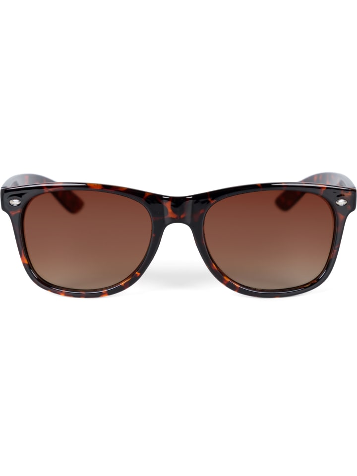 styleBREAKER Nerd Sonnenbrille in Braun Demi / Braun Verlauf günstig kaufen onesize