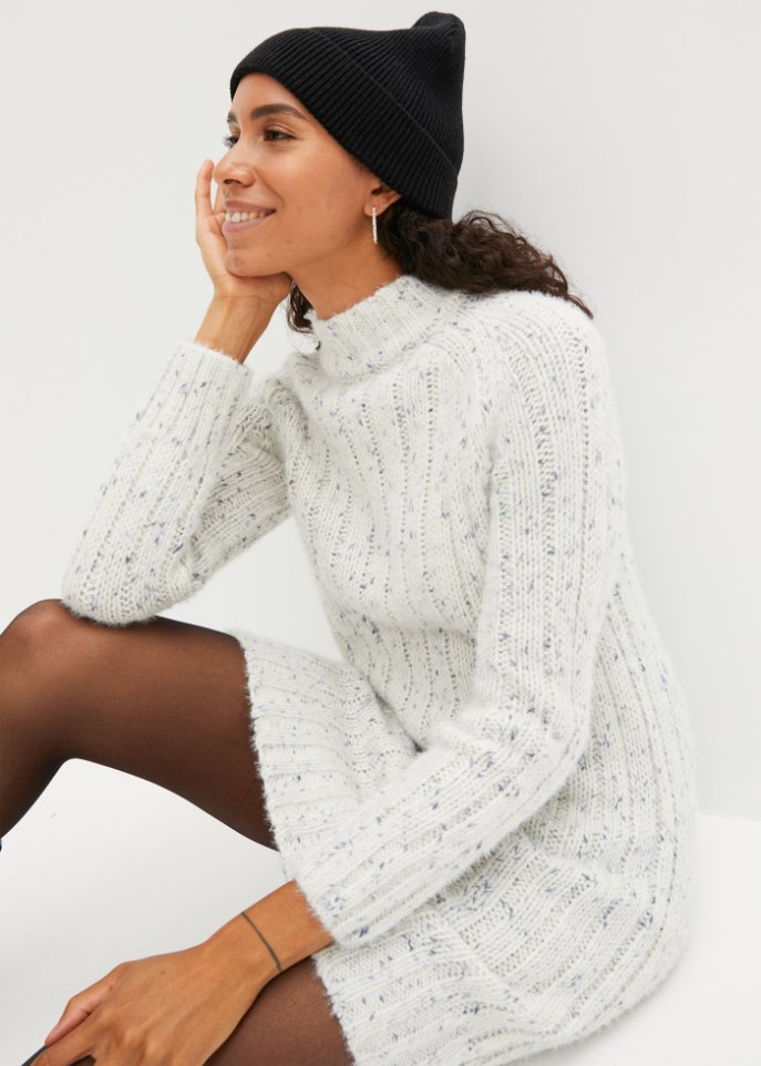Strickkleid mit Wollanteil