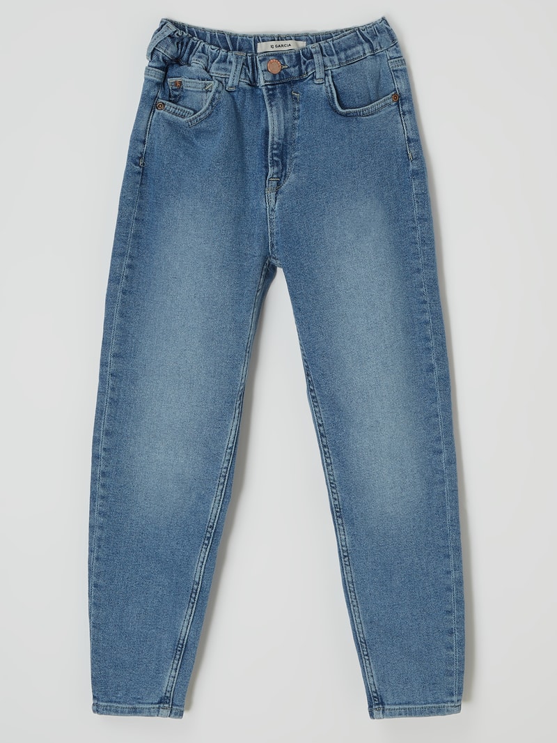 Mom Fit Jeans mit Stretch-Anteil Modell 'Evelin' in jeans