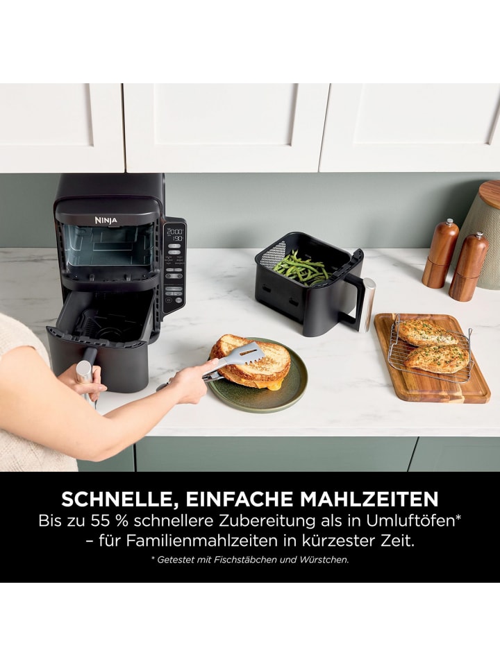 NINJA Heißluftfritteuse Double Stack SL300EU in schwarz günstig kaufen onesize