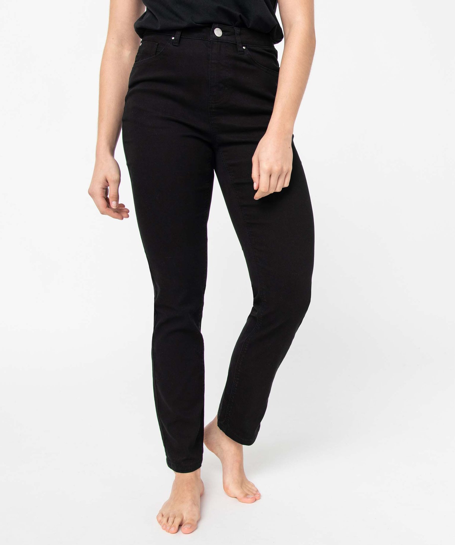 Pantalon femme coupe Regular taille normale - L26 noir | GEMO
