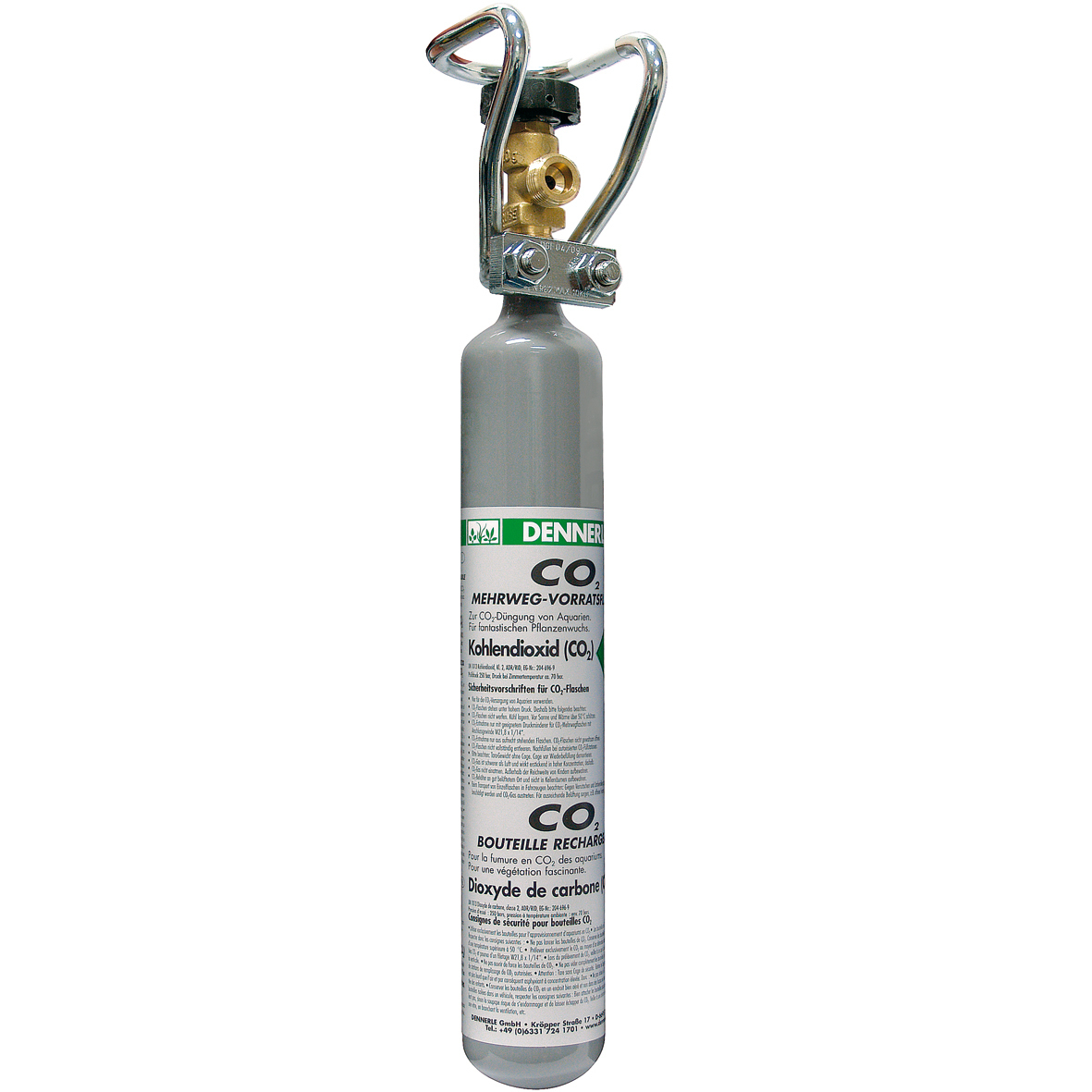 DENNERLE CO2-Technik DENNERLE CO2 Mehrwegflasche grau 500g