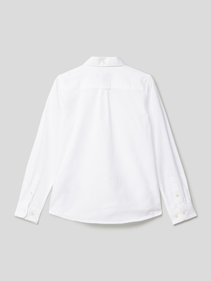 Hemd mit Label-Stitching in weiß