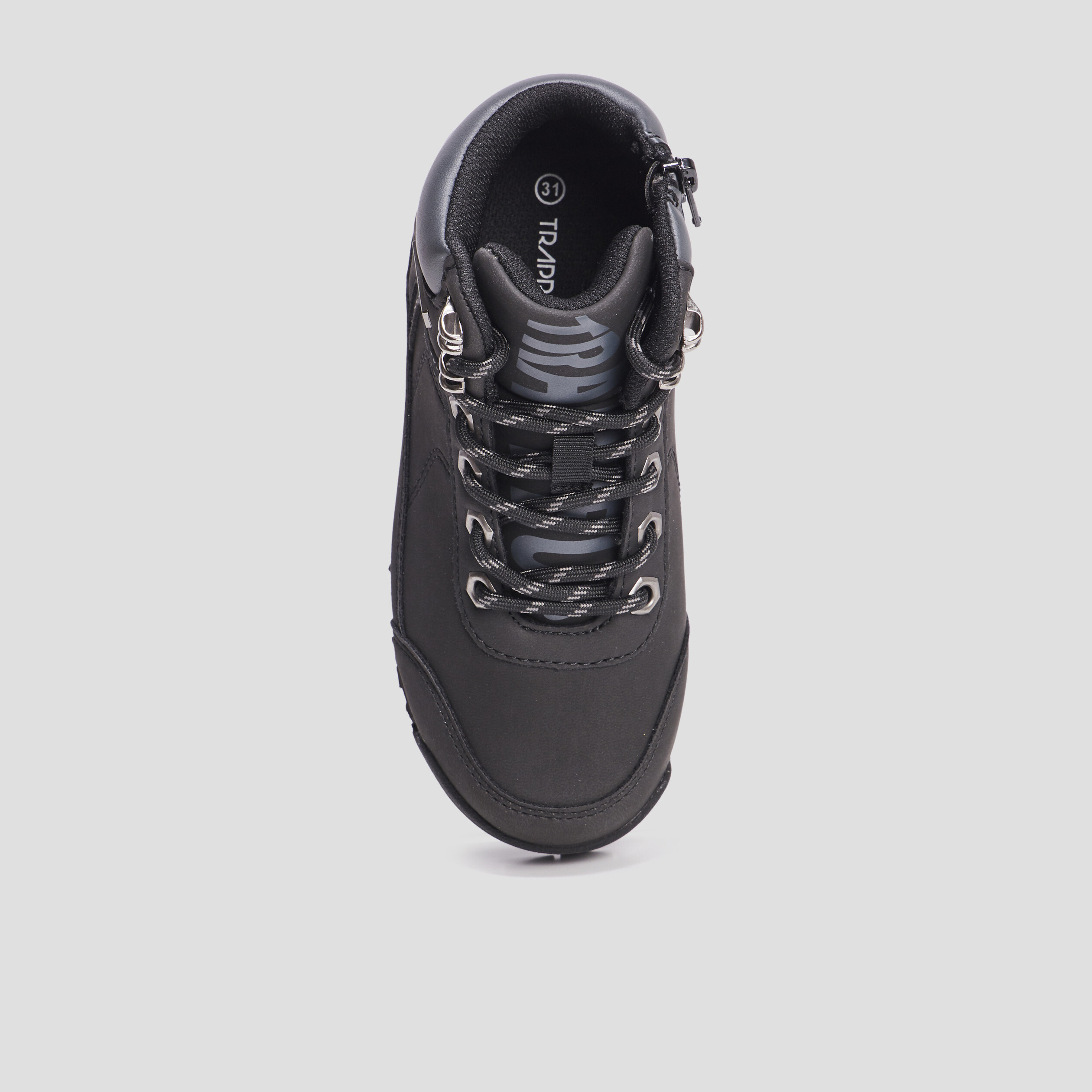 Bottines à lacets Trappeur Babino noir garçon | La Halle