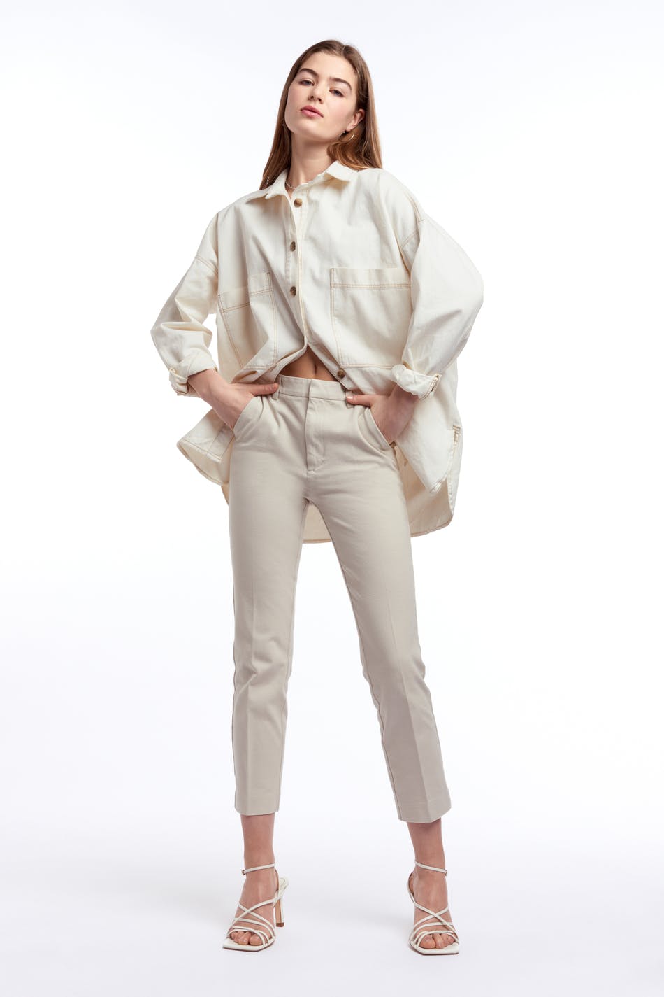 Lo cotton stretch trousers