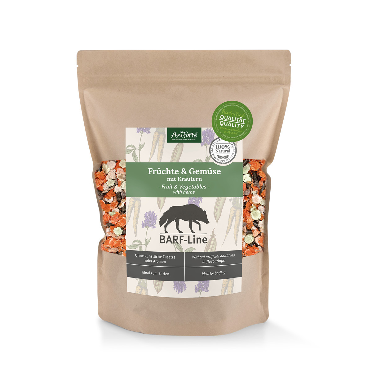 Aniforte Ergänzungsfutter & Aufzucht Aniforte BARF- Line Früchte & Gemüse mit Kräutern 1kg