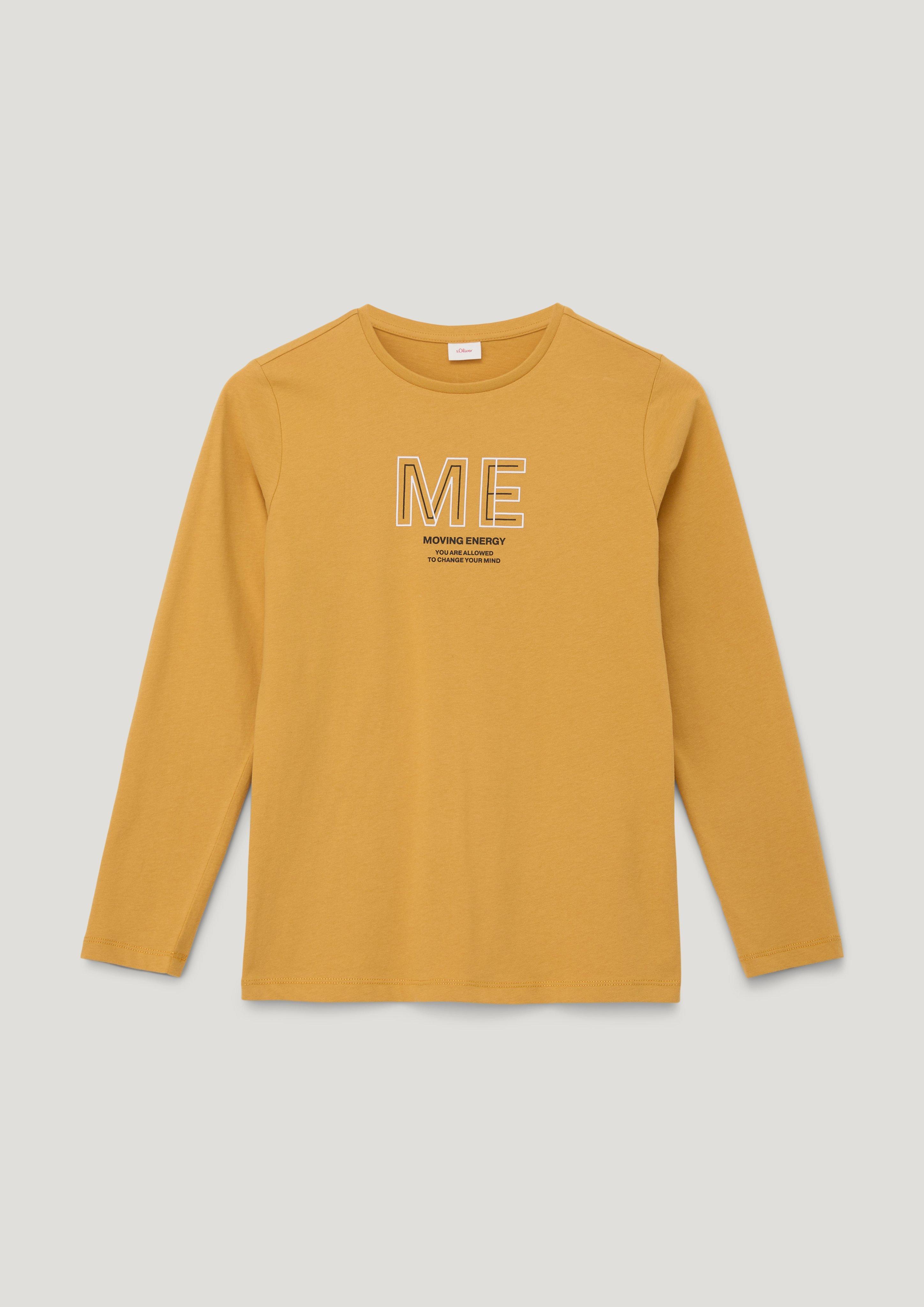 Longsleeve mit gummiertem Print  2134038-1730