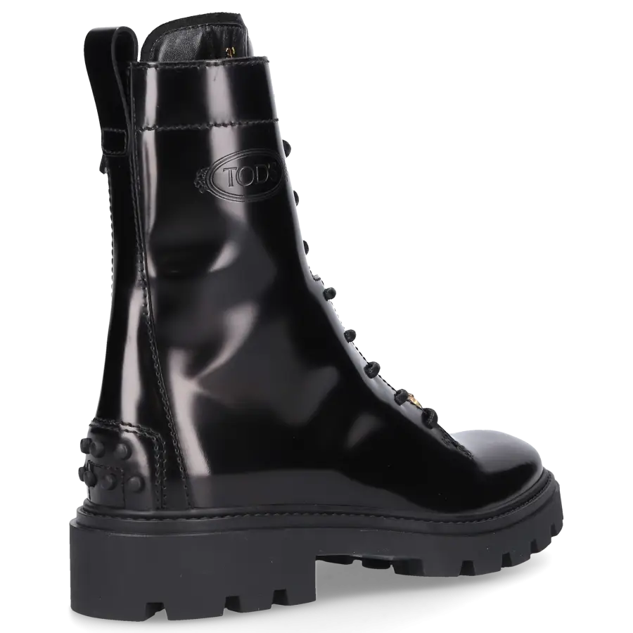Tod's - Stiefeletten Glattleder - schwarz