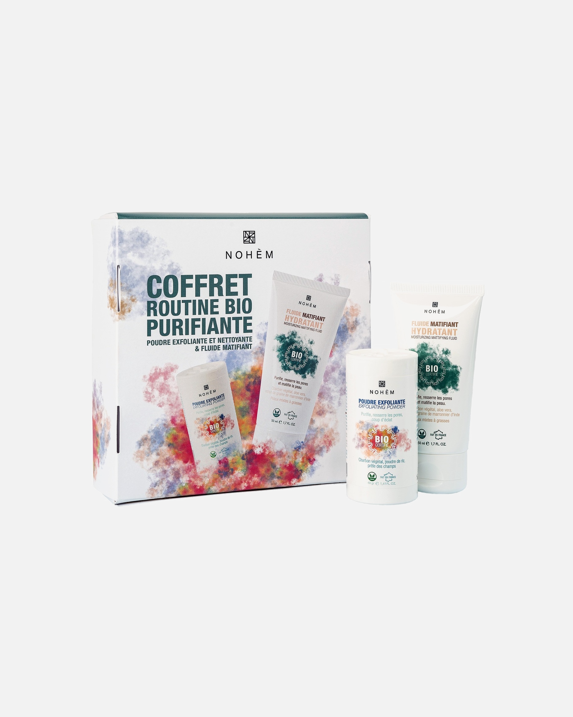 Set purificante ayurvedico Nohèm (fluido + polvere esfoliante e detergente)