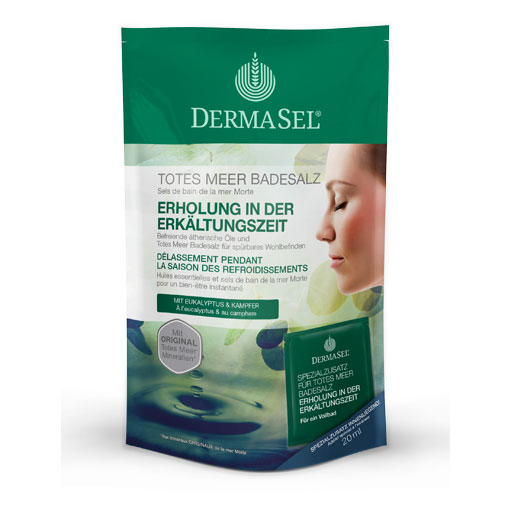 DERMASEL Totes Meer Badesalz Erkältungszeit SPA  1 P  Kombipackung