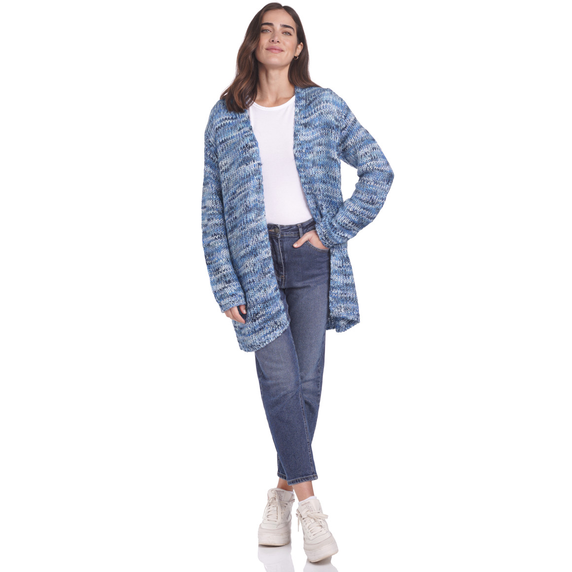 Damen Strickjacke mit Effektgarn