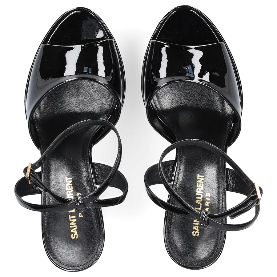Saint Laurent - Sandalen SEXY 95 Lackleder - schwarz