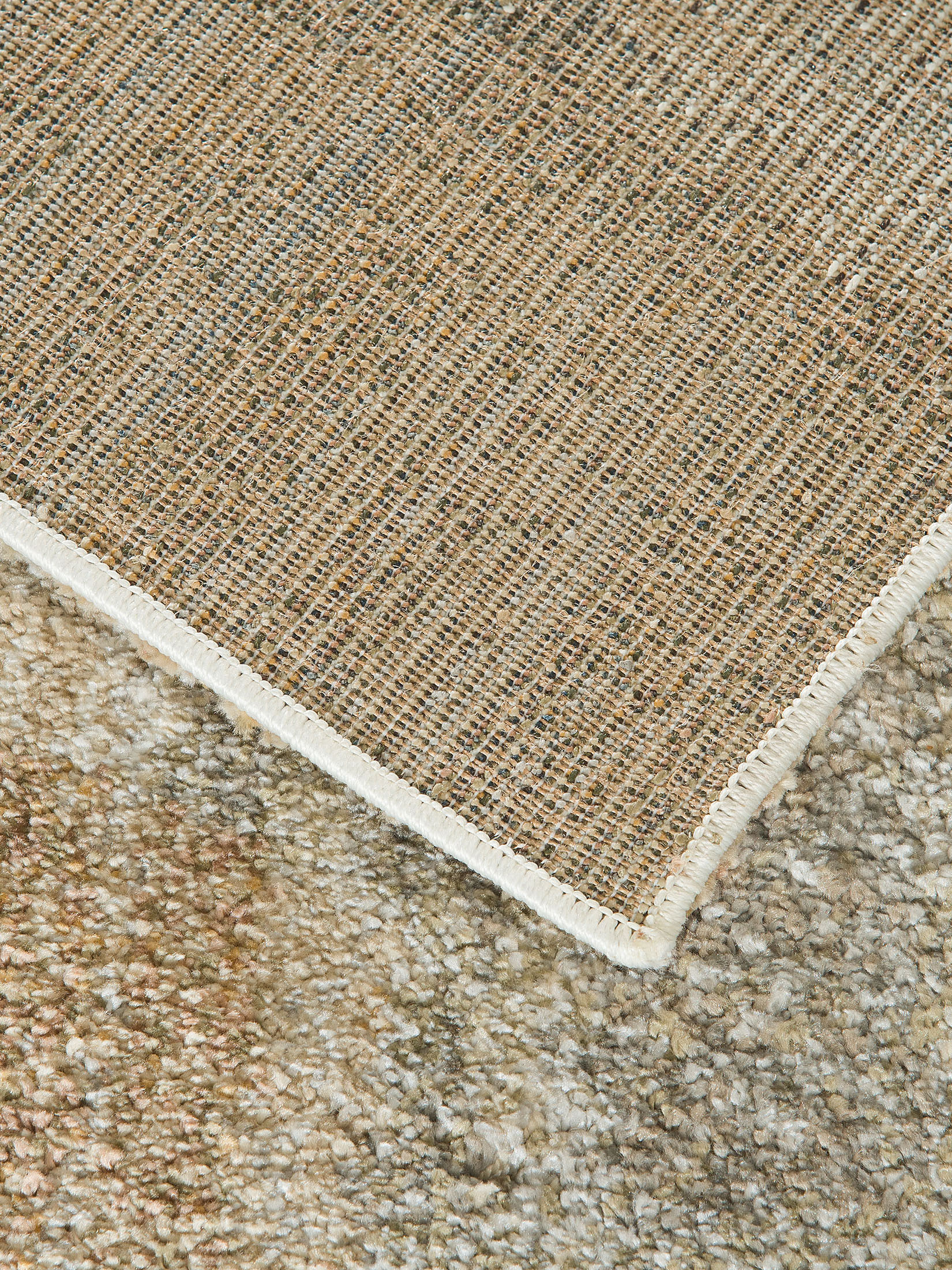 Mellow Moderner Teppich, Grau/Gold