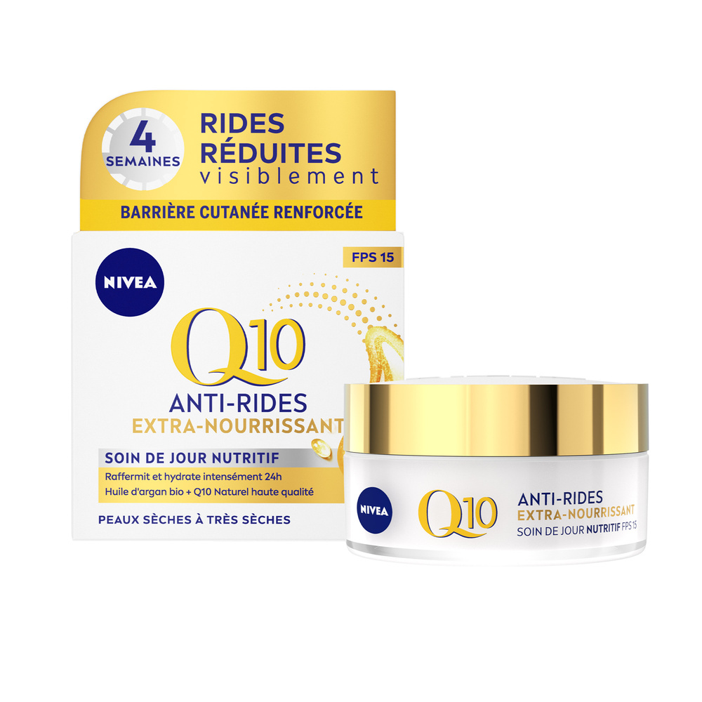 nivea Q10 POWER - Crème de jour extra-nourrissant Soin visage anti-âge peaux sèches