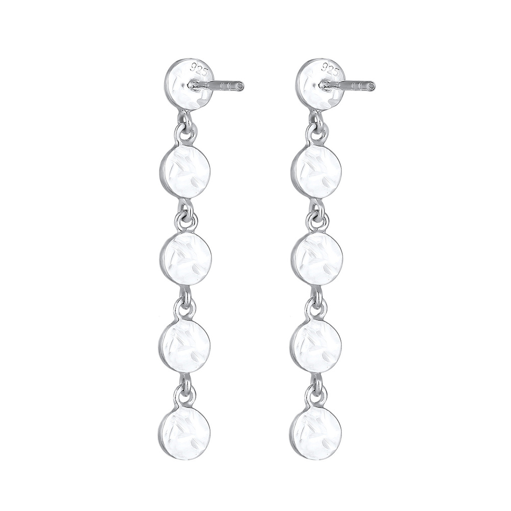 Elli Elli Boucles d'Oreilles Plaquettaires Antique Boucles d'oreilles Femme - (925/100 Boucles d'oreilles