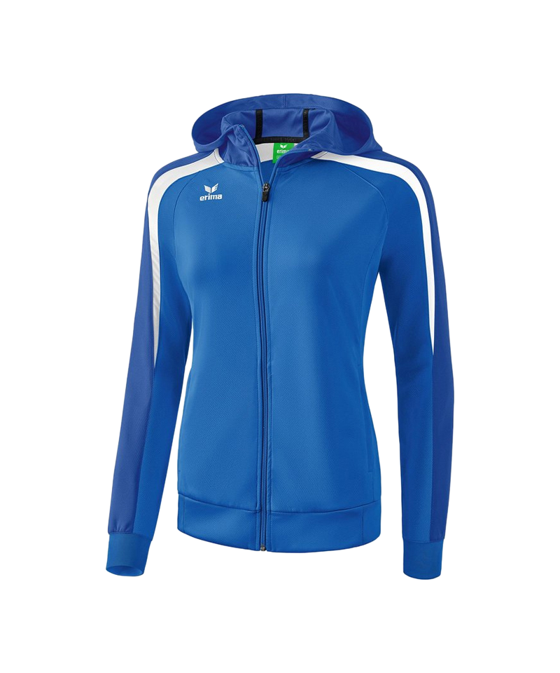 Erima Liga 2.0 Kapuzenjacke Damen Blau Weiss