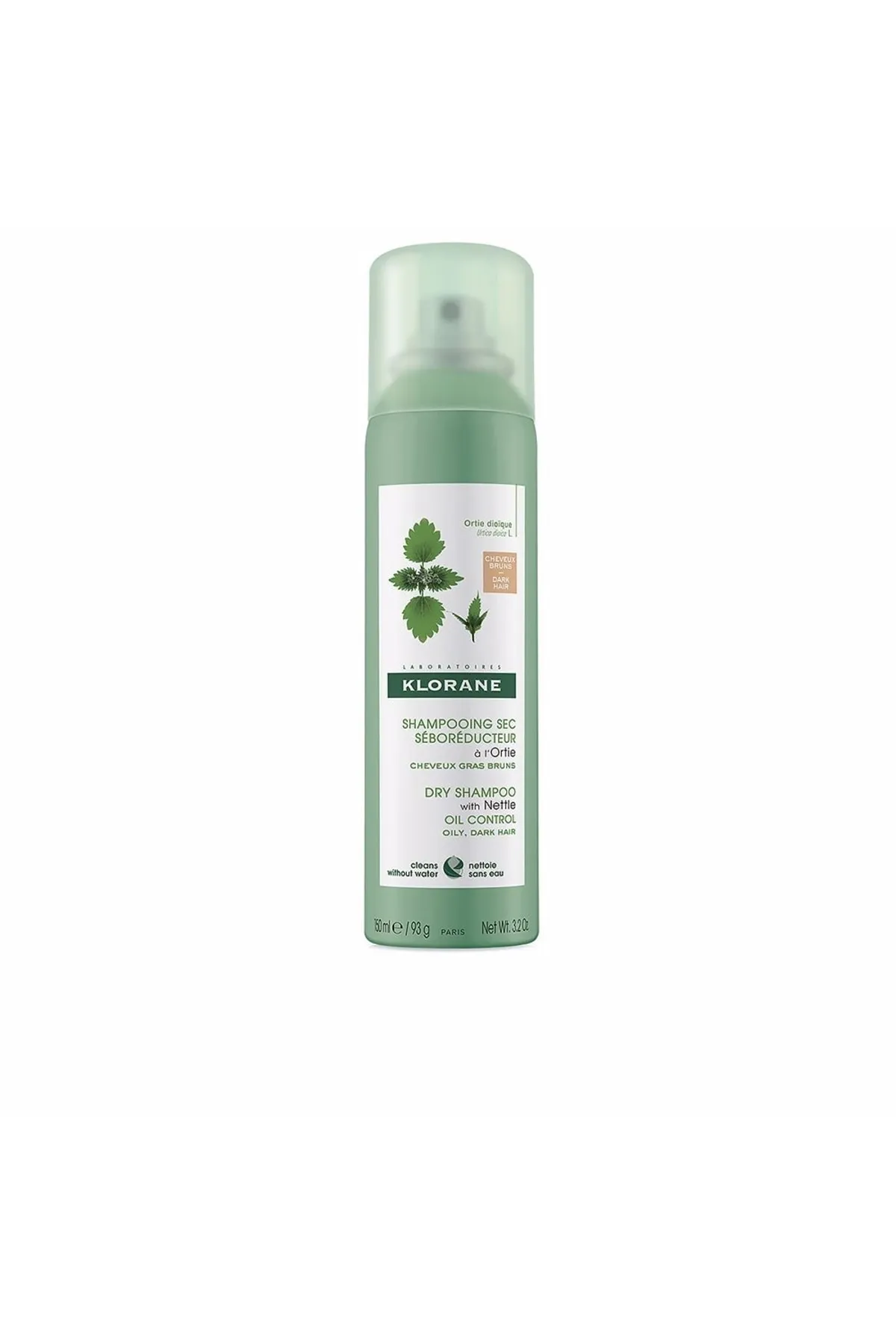 Klorane  A La Ortiga Champú Seco Seborregulador Castaño/moreno Klorane 150 ml