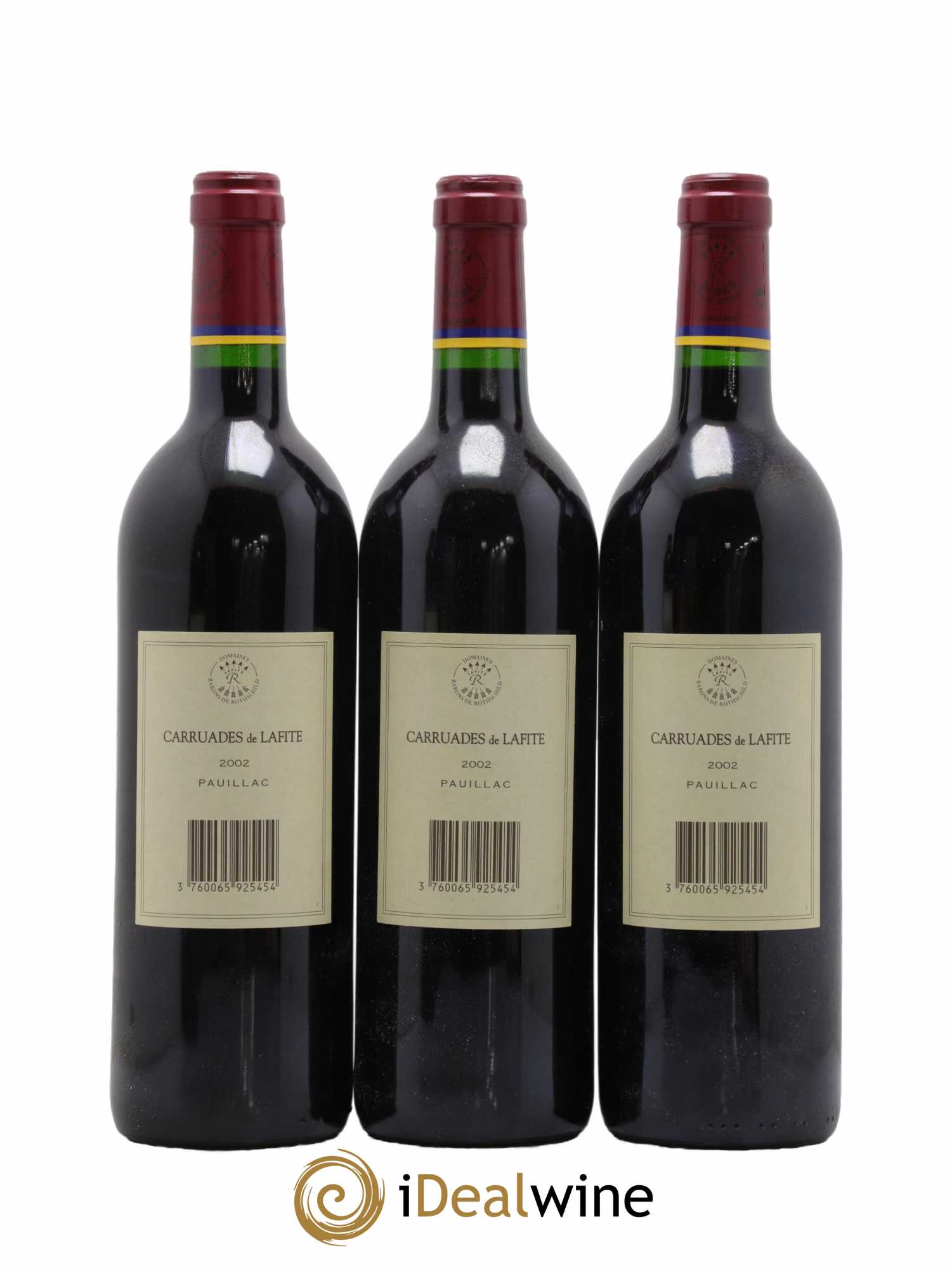 Carruades de Lafite Rothschild Second vin  2002 - Lot de 12 Bouteilles
