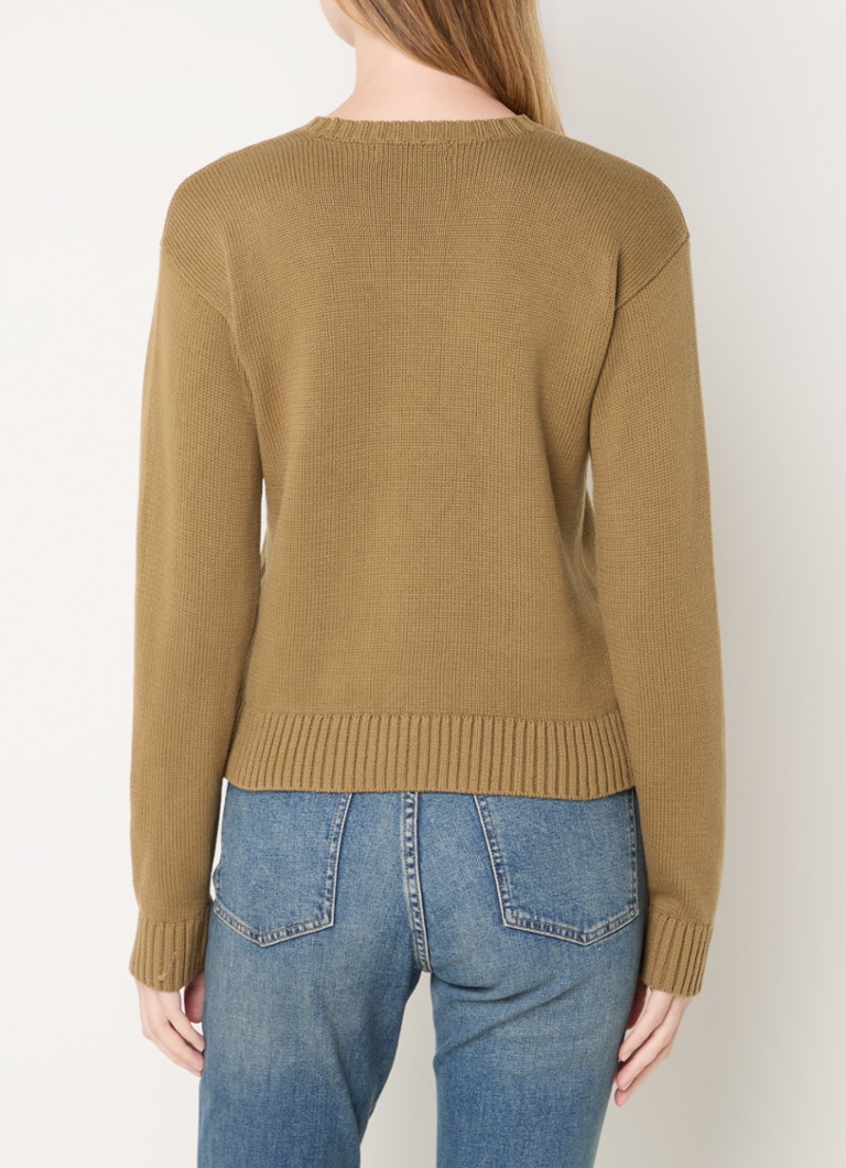 Pulover tricotat gros Ralph Lauren cu model tricotat