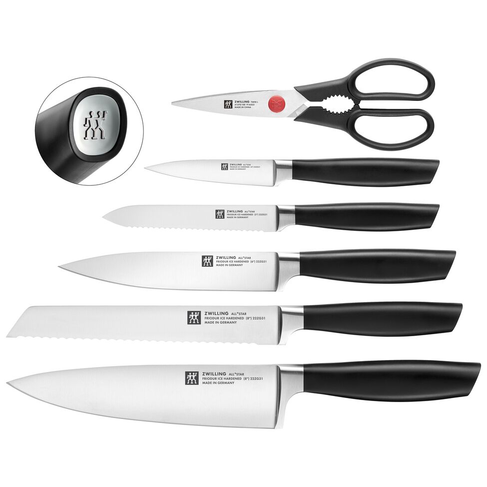 Messerblockset mit KiS Technologie 7-tlg, Anthrazit