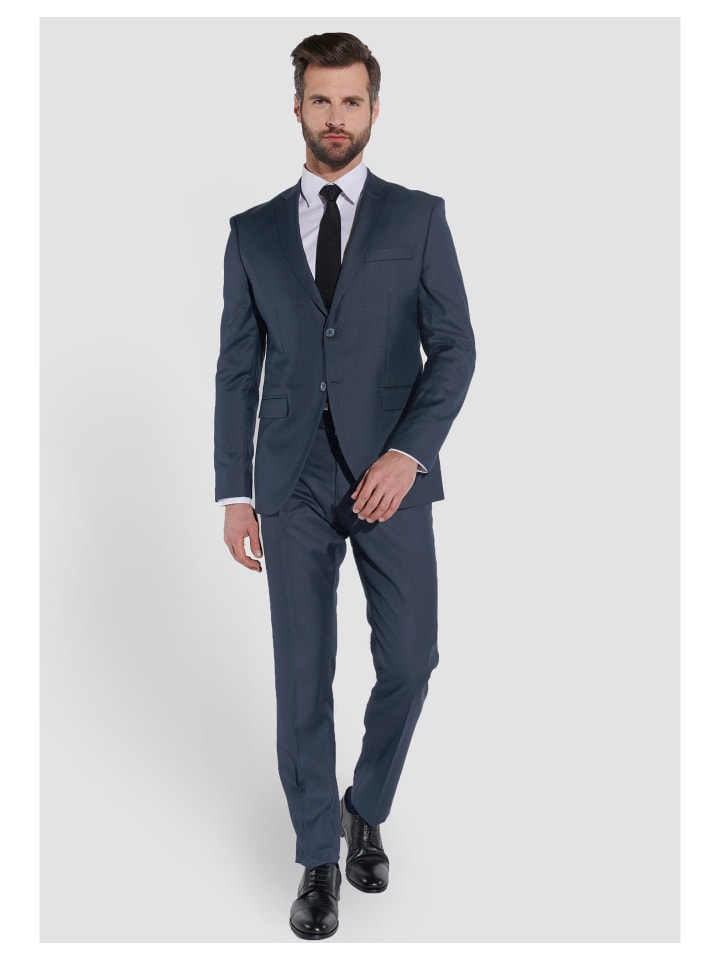 Steffen Klein Anzug SLIM FIT in graublau günstig kaufen