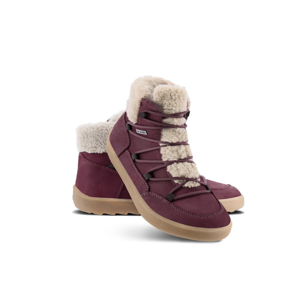 Be Lenka Bliss Burgundy Red rote Winterbarfußschuhe
