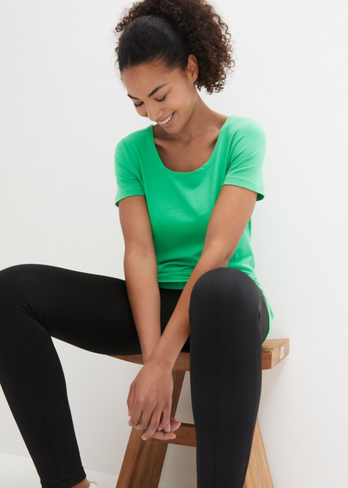 Sport-Longshirt mit Baumwolle (2er Pack)