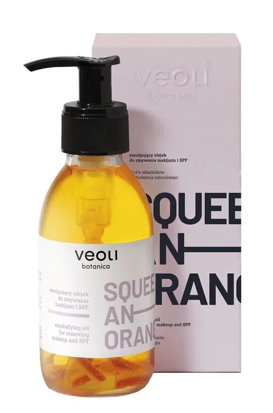 Veoli Botanica Squeeze An Orange Emulsifying Makeup Remover Oil and SPF