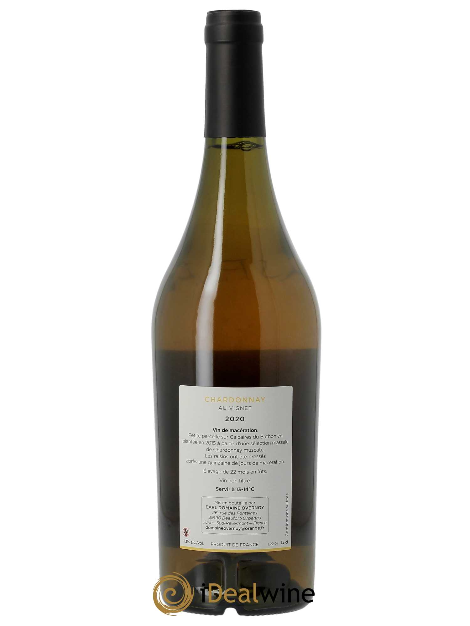Côtes du Jura Le Vignet Guillaume Overnoy  2020 - Lot de 1 Bouteille